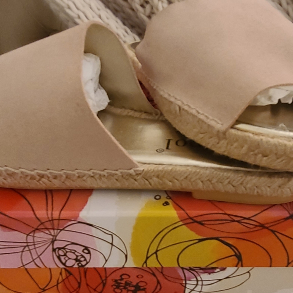 Maypol for Anthropologie US Size 9.5 Beige Suede Espadrille Brand New